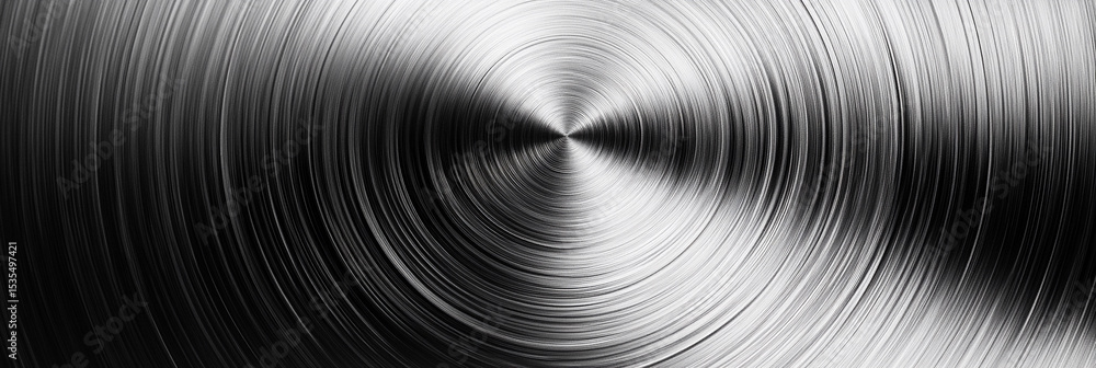 Poster abstract metallic close-up showcasing swirling textures generative ai