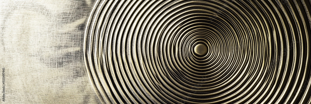 Poster Abstract close-up of circular patterns in textured design Generative AI