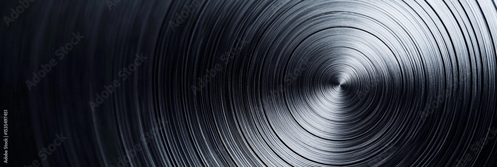 Poster Abstract close-up of metallic textures and patterns Generative AI