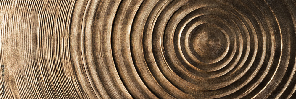 Poster Close-up of abstract circular patterns in textured surface Generative AI
