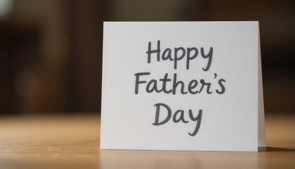 Happy Fathers Day with white background, 8K image