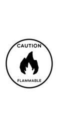 caution flammable tag