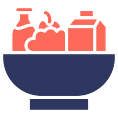 Healthy Food glyph color icon