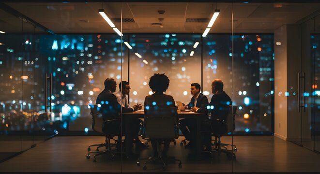 Reuni&oacute;n formal de negocios, conferencia, discusi&oacute;n con un compa&ntilde;ero de trabajo, accionista o cliente, concentraci&oacute;n de ideas privadas, an&aacute;lisis de datos, informes, empresarios que trabajan juntos para