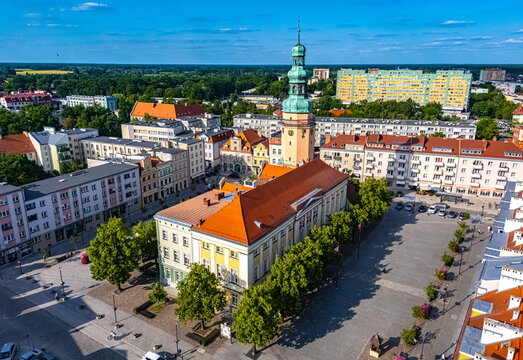 Architecture of Olawa old town, Poland