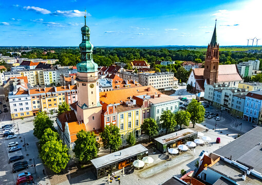 Architecture of Olawa old town, Poland