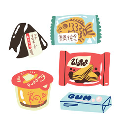 Snack dessert Japanese 