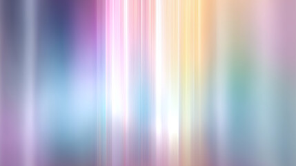 Vertical rainbow beam dissolving into pastel tones with soft light effect creating dreamy and colorful abstract background with smooth gradient transitions