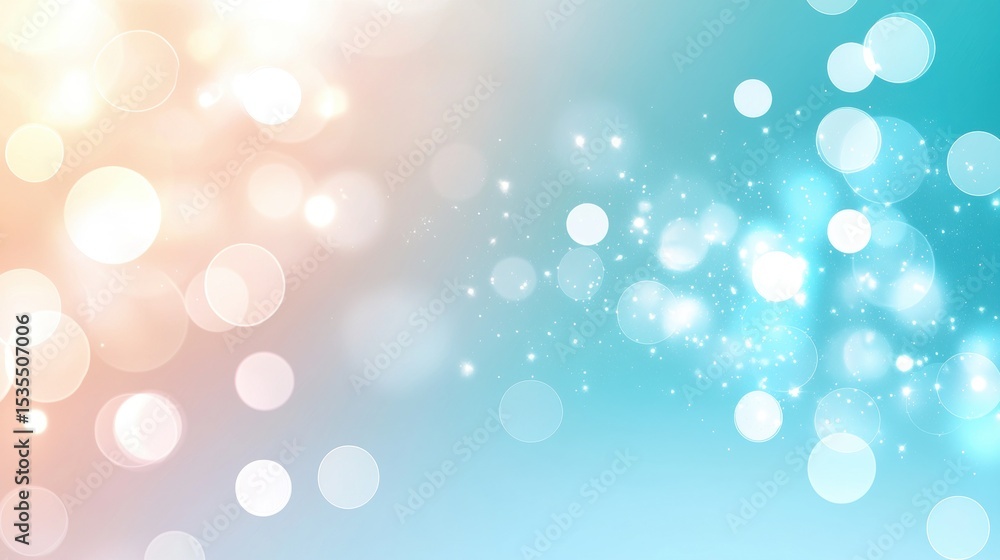 Poster colours multi color bokeh background with blurred glowing circles creating a soft and artistic effec