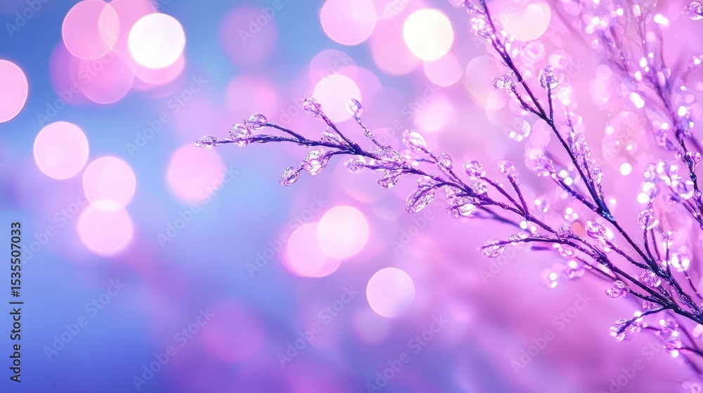 Poster smooth soft bokeh blur creating a delicate and dreamy visual appeal.