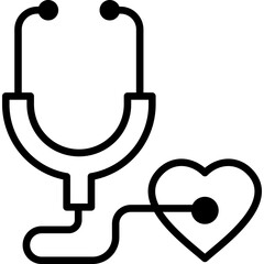 Stethoscope mixed icon
