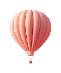 Fototapeta premium Pink hot air balloon floating in the sky