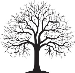 Obraz premium Tree silhouette Vector | Minimalist & Trendy Tree Silhouette Design | Unique & Stylish Tree Artwork for Vector design
