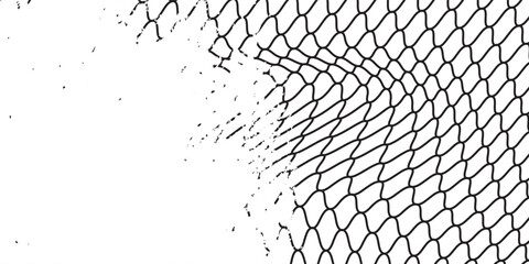 Mesh texture for fishing nets. Grunge pattern for sportswear or soccer goal, volleyball net