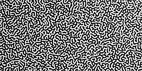 Diffusion reaction seamless vector pattern. Natural seamless line pattern. Generative algorithm psychedelic background. Reaction-diffusion or truing pattern formation .