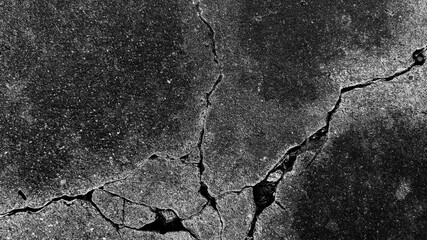 Cracked concrete wall texture, Cement background not painted in vintage style