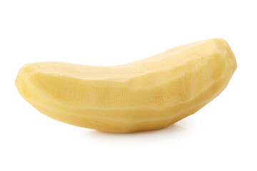 Raw peeled potatoes isolated on a transparent background