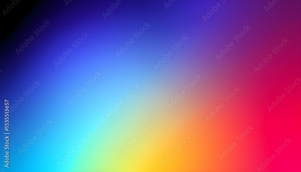 Poster abstract gradient background with a blend of vibrant colors, transitioning from blue and yellow to o