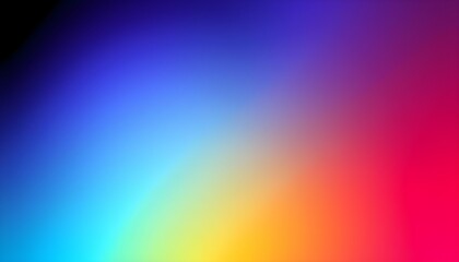 Obraz premium Abstract gradient background with a blend of vibrant colors, transitioning from blue and yellow to orange and red.