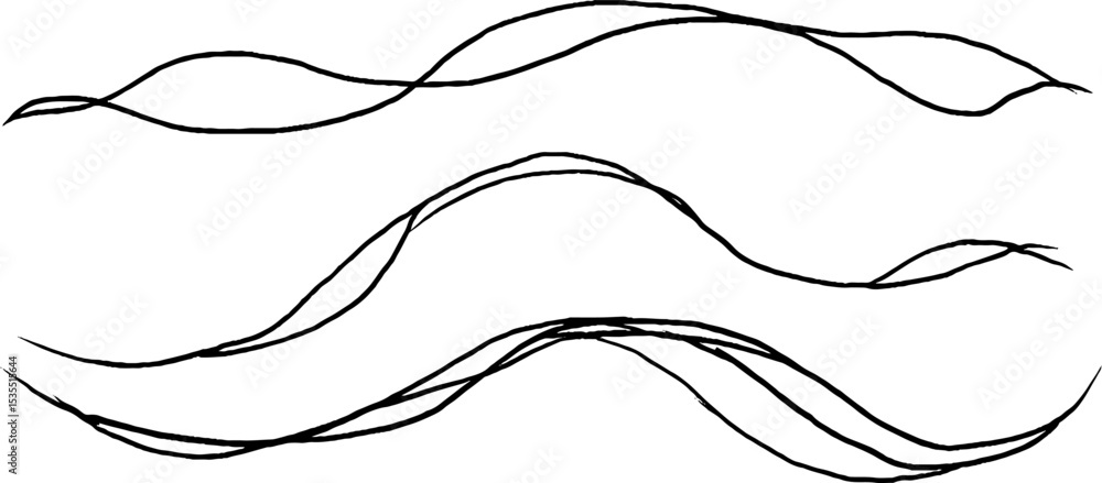 Poster abstract linear art for decorative web design and creativity