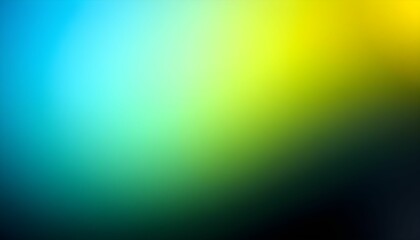 Obraz premium Abstract gradient background of blue, green, and yellow colors blending smoothly.