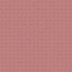 Vector pattern axe. Camping theme nature silhouette seamless background outdoor