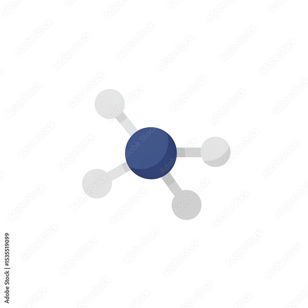 Poster simple molecular structure graphic design element ideal for science technology and chemistry present