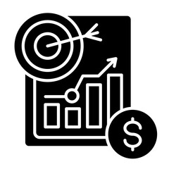 Bullseye  Icon Element For Design	