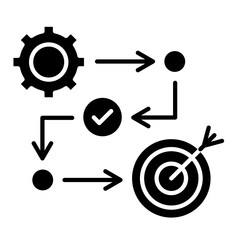 Goal Path  Icon Element For Design	