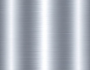 Seamless brushed metal texture, silver tones, soft linear reflections, clean and industrial look. Generated image.