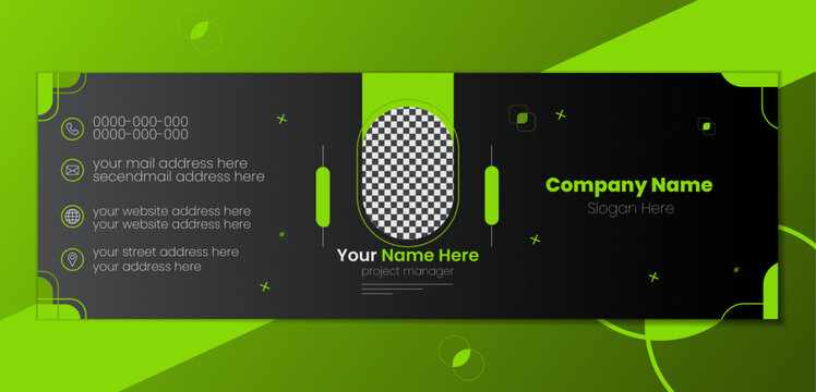 Modern unique and professional  Email signature design