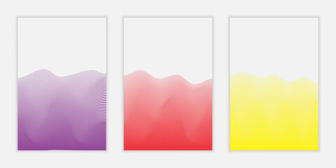 Abstract Seamless Dynamic Wave Background for Banner, Poster, and More. Potrait Editable Vector Background