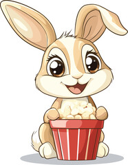 easter bunny in a basket