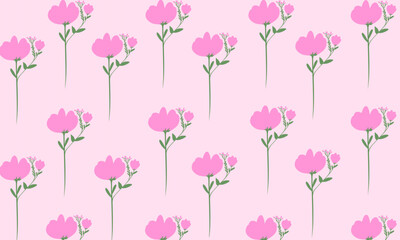 Soft pink floral pattern