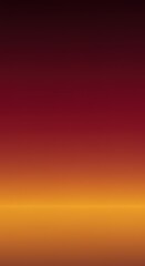 Gradient background with dark red blending into orange and yellow colors.