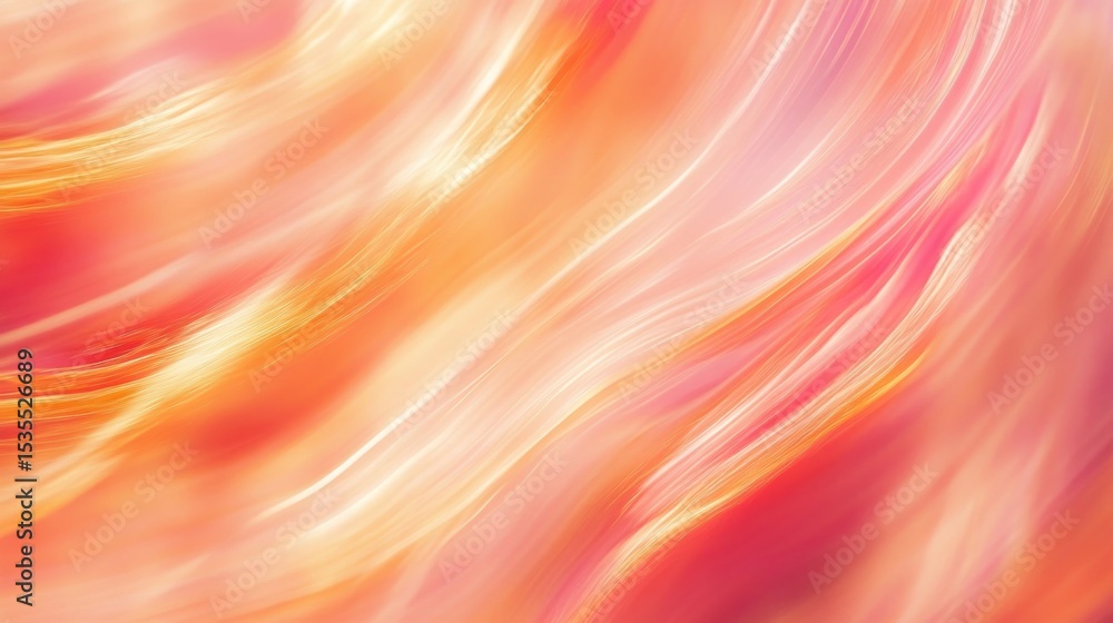 Poster abstract background with dynamic lines in shades of pink and orange color