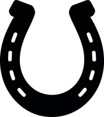 horse shoe logo silhouette