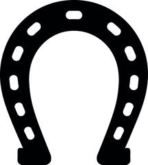 horse shoe logo silhouette