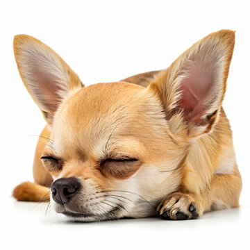 Chihuahua hond met leiband ge&iuml;soleerd op transparante achtergrond voor huisdier- en dierenontwerpen

