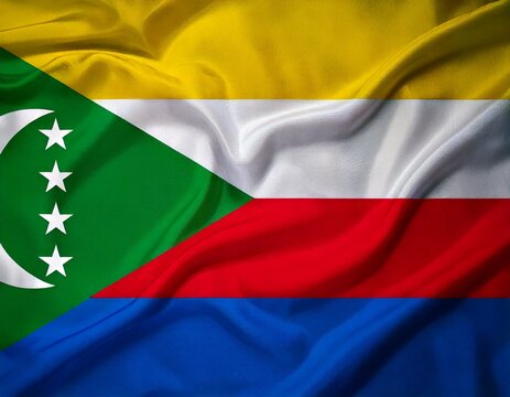  national flag of Union of the Comoros, in the original size,colours and proportions - Powered by Adobe