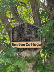 Insect hotel hive for bees