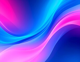 Vibrant duotone gradient background blending electric blue and neon pink, smooth transition. Generated image.