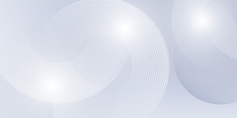 Abstract grey background with dynamic circle lines.