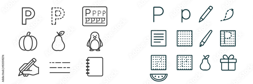 Poster Educational illustration featuring various objects and letters in a classroom setting illustrating letter recognition for young learners