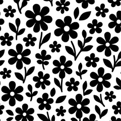 Modern floral pattern design 