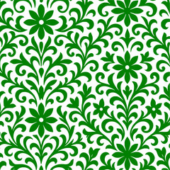 Fototapeta premium Seamless floral pattern design vector art