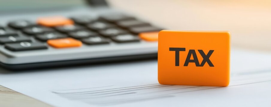 tax return with tax refund and tax software. Close-up of tax software interface showing Tax Return Filed Refund Pending