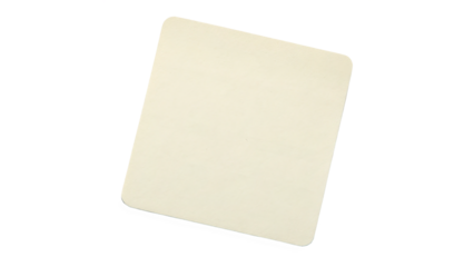 Blank Rectangle white paper Card  isolated on transparent Background  mockup