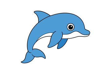 Obraz premium Dolphin vector illustration