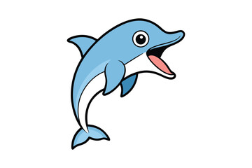 Fototapeta premium Dolphin vector illustration